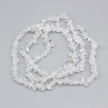 Koraliki Naturalny Kryształ Górski, 5-8mm, otwór 0.3mm, około 75cm/nić (13WB28639)