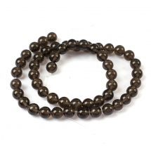 Koraliki Naturalny Lodowy Obsydian Okrągłe Rozmiar: 8mm otwór 1mm około 45szt/37cm/nic (13WB28666)