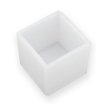 Forma Silikonowa, Mold, Kostka, do Żywicy, do wyrobu Biżuterii, Biały, 35x35mm, 1szt (13WB28684)