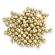 Koraliki Akrylowe, Lakierowane Matowy, Okrągłe, Kolor: Złoto, 8mm, okolo 85szt/25g (13WB14161)