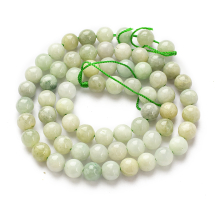 Koraliki Kamień Naturalny Jadeit, Kulki, 6mm, 64szt/38cm/sznur (13WB30086)