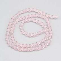 Koraliki Szklane Sztuczny Kryształ Klasa AA Galwanotechnika Teczowy Efekt Luźne. 4x4mm 89szt/34cm/nić (13WB19057)