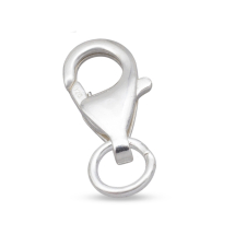 Srebro 925 Zapięcie Karabin-Lobster do Rękodzieła i Biżuterii, 11.5mm, Karabin: 9.5mm, 1szt (13WB30369)