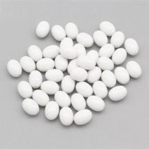 Koraliki Akrylowe Nieprzezroczyste, Owalne, Biały,12x9mm, Otwór: 1.5mm, około 42szt / 25g (2WB28638)