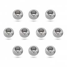 Koraliki Dystansowe, Mosiądz, Rondel, Platyna, 6x4mm, 10 szt (13WB17447)