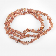 Намистини Натуральний Родохрозит Крихта, 5~8х5~8мм, Отвір 1мм, близько 85см/нитка, (2WB11400)