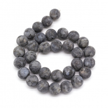 Koraliki Naturalny Kamień Labradoryt Okrągłe, Matowe, 12mm, otwór 1mm, około 32szt/38cm/sznur (13WB22682)