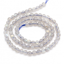 Koraliki Naturalny Labradoryt Klasa AA 4mm Kolor: Szary około 86szt/37.5cm/nic (13WB22690)