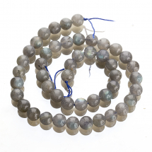 Koraliki Naturalny Labradoryt Klasa A 8mm Kolor: Szary około 48szt/37.5cm/nic (13WB22693)