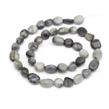 Koraliki Naturalny Kamień Sokole Oko, Bryłki, 8~12mm, Otwór 0.8mm, około 40szt/40cm/sznur (13WB22758)