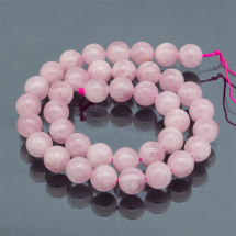 Koraliki Naturalny Kwarc Różowy, Madagaskar, klasa A, Okrągłe, 10mm, około 35szt/35cm/nić (13WB22825)