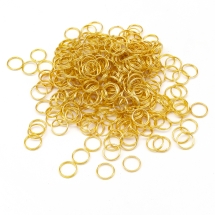 Kółeczka Ogniwka Podwójne Żelazne 8x1.4mm Kolor: Złoto 340szt/50g (Q6WB341)