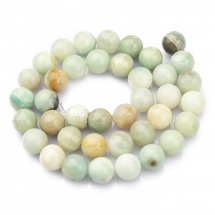 Koraliki Naturalny Kwiatowy Amazonit, Okrągłe, 10mm, około 38szt / 39cm / sznur (13WB26552)