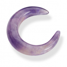 Naturalny Kamień Ametystowy Półksiężyc, 30x27-28x6-5mm, Bez Otworu, 1 szt (13WB27372)