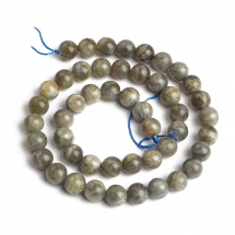 Koraliki Naturalny Labradoryt 8mm Kolor: Szary około 45szt/38cm/nic (13WB28308)