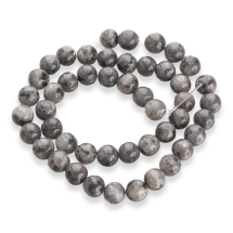 Koraliki Kamień Naturalny Larvikit / Czarny Labradoryt, Kula, 8mm, 44szt/38cm/sznur (13WB28315)