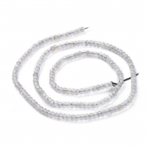 Koraliki Naturalny Labradoryt Fasetowany 3x2mm około 170szt/37.5cm/nic (13WB28334)