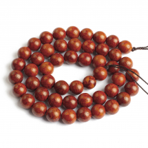 Koraliki z Drewna Palisandrowego, Barwione, Okrągłe, Brązowy, 8mm, około 50szt/40cm/sznur (13WB18685)