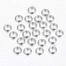 Намистини-Роздільники, Сплав, Круглі Плоскі, Колір: Античне Срібло, Розмір: 7х3мм, Отвір 4 мм, (14WB8273)