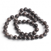 Koraliki Naturalny Labradoryt, Szary, 8.5mm, około 45szt/37.5cm/sznur (2WB30813)