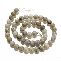 Koraliki Naturalny Labradoryt Fasetowane 8mm Kolor: Szary około 42szt/36cm/nic (13WB11650)