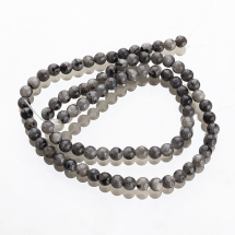 Намистини Натуральний Лабрадорит Круглі, 4~5мм, Отвір 1мм, близько 80шт/37см/нитка, (13WB11653)