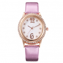 Zegarek Kwarcowy ze Cyrkoniami, Purple, 33~37mm, 1szt (13WB23809)