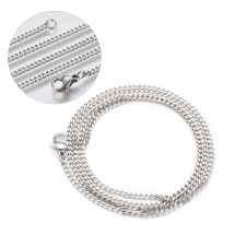 Naszyjnik Łańcuszek, Twist Splot, Stal Nierdzewna, z Karabińczyk Lobster, 60cmx2mm, 1szt (13WB22660)