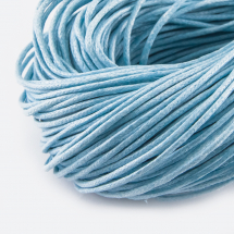 Sznurek Bawełna Woskowana 1.5mm Kolor: Światło-Niebieski 60-65m/wiązka (5WB4438)