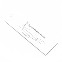 Igłą Giętka, Żelaznа do Koralików, z Dużym Uchem, Cienkie, Rozdwojone, Platynowy, 88x0.3mm, 1szt (13WB24811)