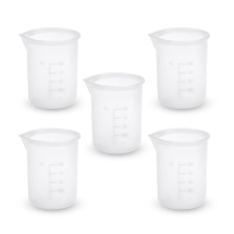 Miarka, Plastikowa, Przezroczysty, 4.2-4.9x6.2cm, Pojemność 50ml, 5szt (13WB24638)