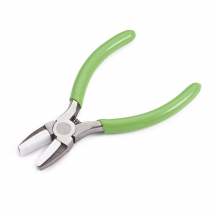 Szczypce z Nylonowymi Nakładkami, Stal Polerowane, Jasnozielony, 132x86x10mm, 1szt (13WB24676)