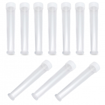 Pojemnik na Koraliki, Plastik, Rurka, Bezbarwny, 78x13mm, 10 szt (14WB5480)