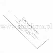 Igłą Giętka, Stal Nierdzewna do Koralików, z Dużym Uchem, Cienkie, Rozdwojone, 139x0.3mm, 1szt (13WB28173)