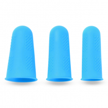 Silikonowe Nakładki na Palce, Termoodporne i Antypoślizgowe, Niebieski, 45x25mm, 3szt/zestaw ((13WB24750))