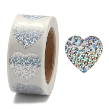 Naklejki Naklejki Papier Kraft Srebrny 25x25mm 500 szt./rolka (13WB26479)