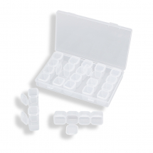 Organizer na Koraliki i Perełki, Plastikowy, Bezbarwny, Prostokątny, 28 przegródek, 175x108x26mm, 1szt (13WB20709)