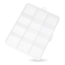 Organizer Plastikowy, na Koraliki i Dżetów, 13x10x2.2cm, 12 przegródek, 1szt (13WB19253)