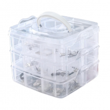 Pojemnik Organizer na Koraliki i Akcesoria do Rękodzieła, 18 Przegródek, 1szt (13WB19268)