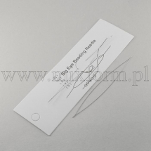 Igłą Giętka do Koralików, Stal Nierdzewna, z Dużym Oczkiem, 75x0.3mm, Otwór 0.1mm, 1szt (13WB11458)