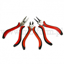 Zestaw Narzędzi Jubilerski, Szczypce Okrągłe Szczypce, Obcinaczki Boczne, 114-131mm 3szt/set (13WB11526)