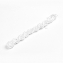 Sznurek Nylon do Bransoletek Makramy i Biżuterii, Biały, 1mm, około 24m / wiązka (5WB4551)
