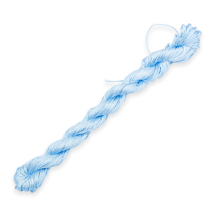 Sznurek Nylonowy do Plecenia, Makrama i Biżuteria, Niebieski, 1mm, około 24m/wiązka (5WB4558)