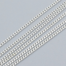 Łańcuszek Skręcany, Żelazny, Niespawany, Kolor: Srebrny, 2.7x2x0.6mm, 5m (13WB14952)
