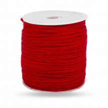 Sznurek Jutowy dla DIY Macrame, Craftowe, Czerwony, 2mm, około 100m/szpula (13WB21030)