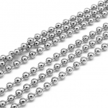 Łańcuszek Splot Perlinka Nierozłączny, do Rękodzieła i Biżuterii, Stal Nierdzewna, 2mm, 5m (13WB21130)