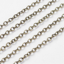 Ланцюг Якірний, Латунь, Стійке Покриття, Колір: Бронза, Ланка: 2x1.5х0.5мм, (13WB17590)