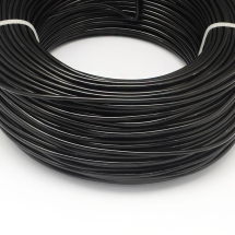 Drut Aluminiowy, Okrągły, do Tworzenia Biżuterii, do DIY, Czarny, 0.8mm, 300m / 500g (13WB24616)