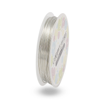 Drut Miedziany, do Rękodzieła i Biżuterii, Srebrny, 0.8mm, około 3m/szpula, (14WB5521)