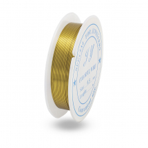 Drut Żelazny, 0,5mm, Kolor: Złoty, około 7m/spulka (14WB5535)